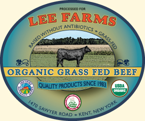 Lee Farms Organic Beef Label