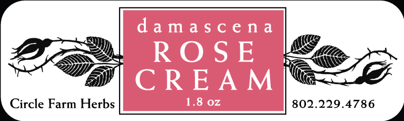 Circle Farm Herbs Rose Cream Label