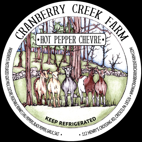 Cranberry Creek Farm Chevre Label