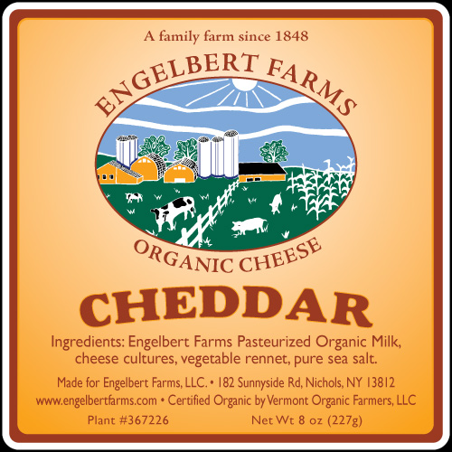 Englebert Farm Cheddar Cheese Label
