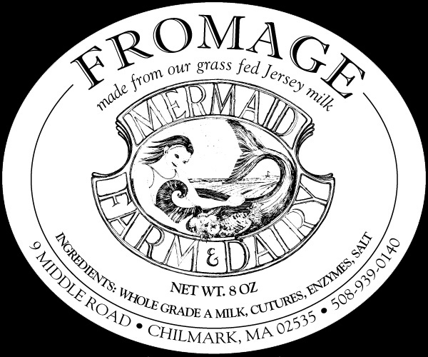 Mermaid Farm and Dairy Fromage Label
