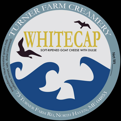 White Cap Goat Cheese Label
