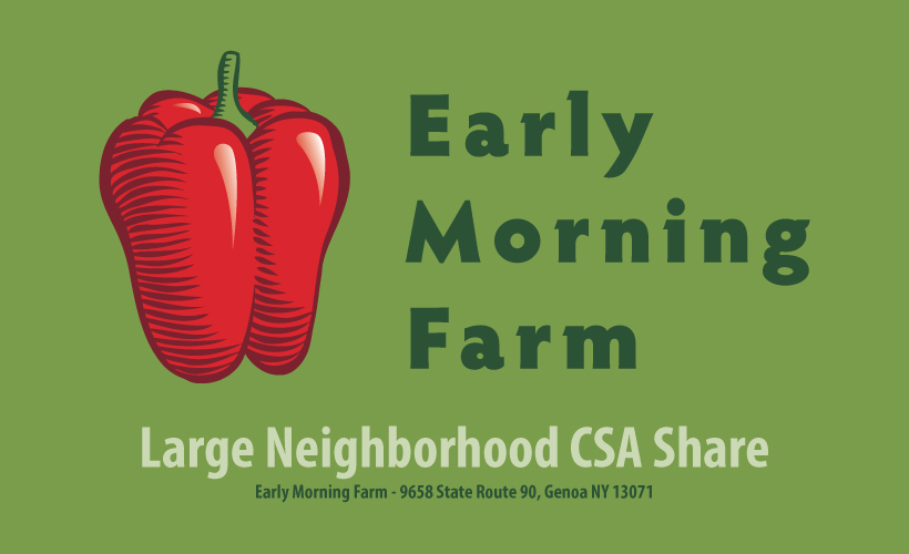 Early Morning Farm CSA Share Label