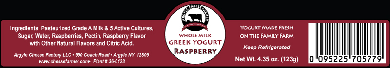 Argyle Greek Yogurt Label