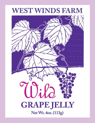 Wild Winds Grape Jelly Labels