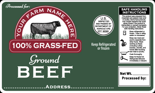 Beef 2 Grass Fed Beef Labels