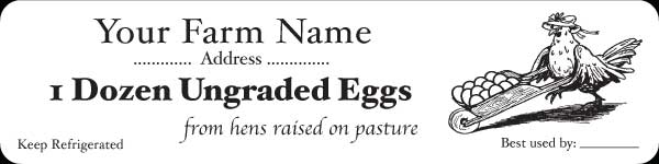 Eggs-2 Black - Egg Labels