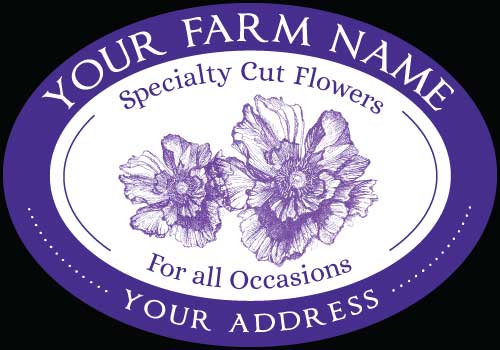 Flowers-1 Specialty Cut Flower Label