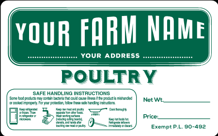 Poultry-8 Pasture Raised Poultry Labels