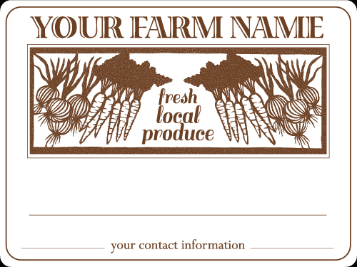 Farm-1 Fresh Local Produce Labels