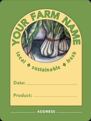 Farm-3 Local Sustainable Fresh Produce Labels