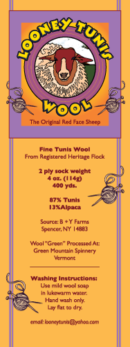 Looney Tunis Wool Label