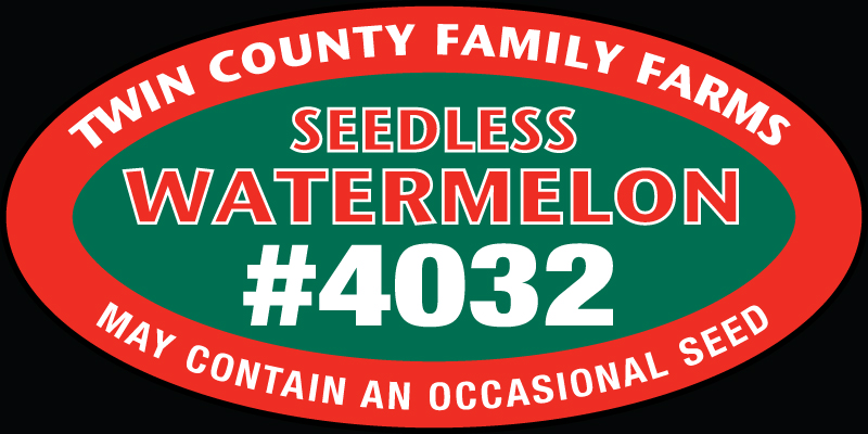 Twin County Family Farms Watermelon PLU Label