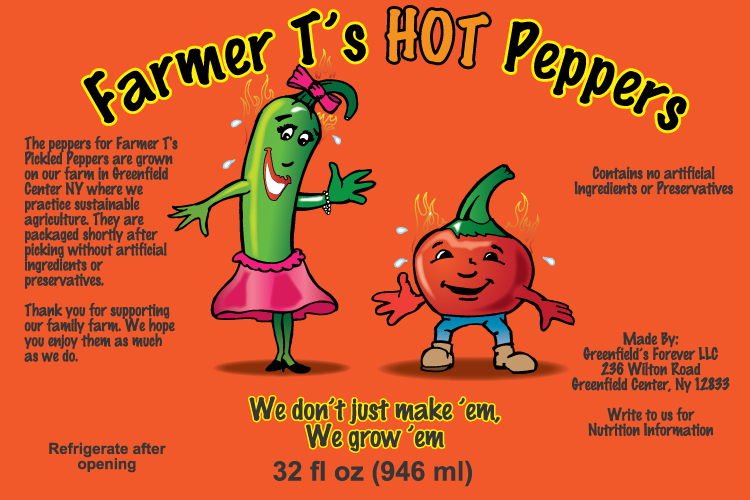 Farmer T's Hot Pepper Value Added Label 