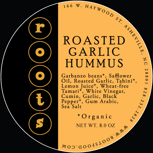 Roasted Garlic Hummus - Value Added Label