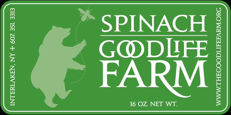 Good Farm Spinach - Vegetable Label